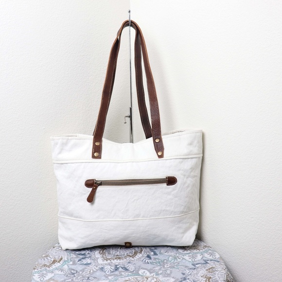 🆕Myra Bag FRENCHY Large Tote Bag Canvas Bag Purse - Picture 3 of 8
